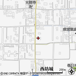奈良県大和高田市西坊城164-3周辺の地図