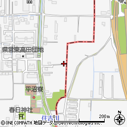 奈良県大和高田市西坊城117-22周辺の地図