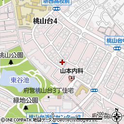桃山第8公園周辺の地図