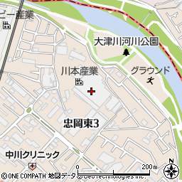 川本産業周辺の地図