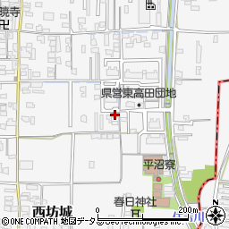 奈良県大和高田市西坊城145-4周辺の地図
