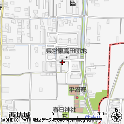 奈良県大和高田市西坊城136-15周辺の地図