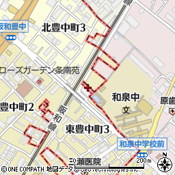 ケアプランセンターあいりす和泉周辺の地図