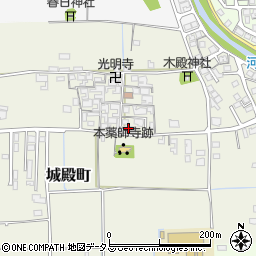 奈良県橿原市城殿町196周辺の地図
