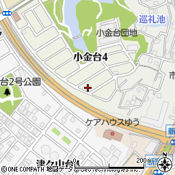 大阪府富田林市小金台4丁目7-22周辺の地図