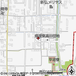 奈良県大和高田市西坊城145-3周辺の地図