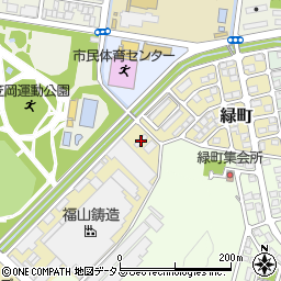 岡山県笠岡市緑町3周辺の地図