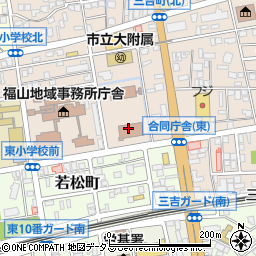 広島家庭裁判所福山支部周辺の地図