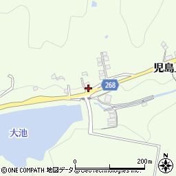 岡山県倉敷市児島上の町周辺の地図