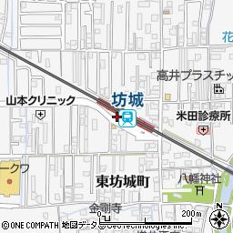 橿原市立　坊城駅前自転車駐車場周辺の地図