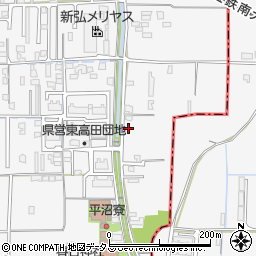 奈良県大和高田市西坊城129周辺の地図