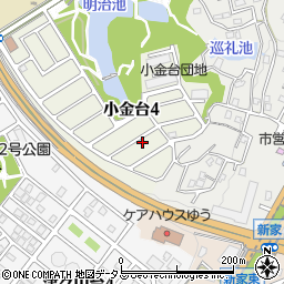 大阪府富田林市小金台4丁目7-7周辺の地図