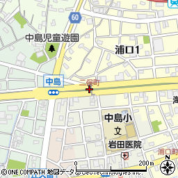 二俣町周辺の地図