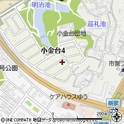 大阪府富田林市小金台4丁目7-9周辺の地図