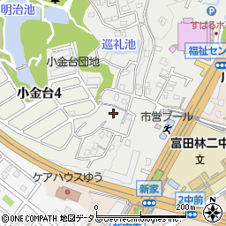 大阪府富田林市桜ケ丘町周辺の地図