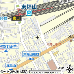 サポートワークス東福山周辺の地図