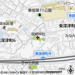 塩崎神社周辺の地図