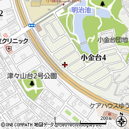 大阪府富田林市小金台4丁目10-18周辺の地図