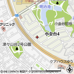 大阪府富田林市小金台4丁目10-17周辺の地図