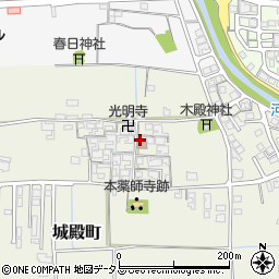 奈良県橿原市城殿町181周辺の地図