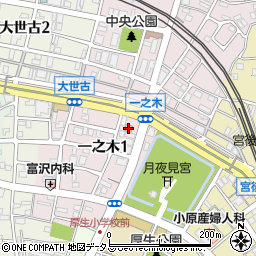 ローソン伊勢一之木店周辺の地図