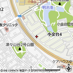 大阪府富田林市小金台4丁目10-1周辺の地図