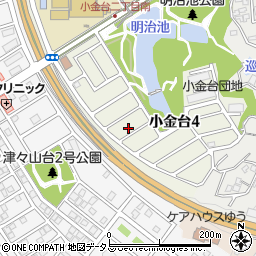 大阪府富田林市小金台4丁目10-16周辺の地図