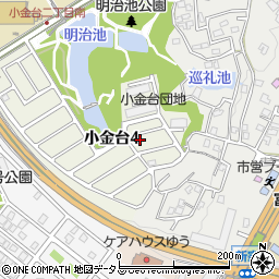大阪府富田林市小金台4丁目4-3周辺の地図