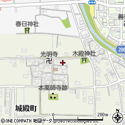 奈良県橿原市城殿町177周辺の地図