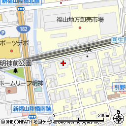 コカ．コーラウエストジャパン福山東支店周辺の地図
