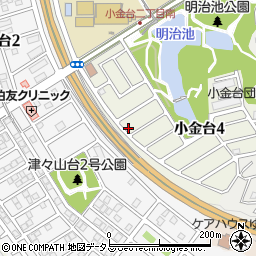 大阪府富田林市小金台4丁目11-20周辺の地図