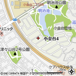 大阪府富田林市小金台4丁目10-6周辺の地図