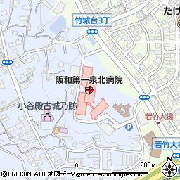 医療法人錦秀会阪和第一泉北病院周辺の地図