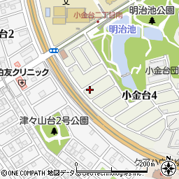 大阪府富田林市小金台4丁目11-2周辺の地図