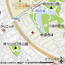 大阪府富田林市小金台4丁目11-16周辺の地図