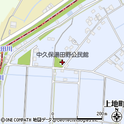 中久保湯田野公民館周辺の地図