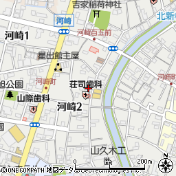 三重県伊勢市河崎周辺の地図