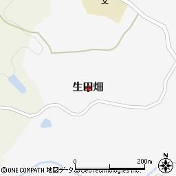 兵庫県淡路市生田畑周辺の地図
