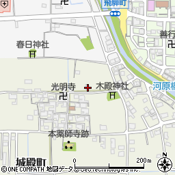 奈良県橿原市城殿町41-2周辺の地図