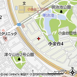 大阪府富田林市小金台4丁目11-6周辺の地図