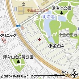 大阪府富田林市小金台4丁目11-7周辺の地図