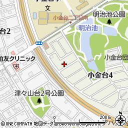 大阪府富田林市小金台4丁目12-21周辺の地図