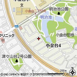 大阪府富田林市小金台4丁目11-8周辺の地図