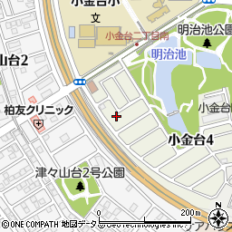 大阪府富田林市小金台4丁目12-6周辺の地図