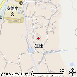 奈良県桜井市生田264周辺の地図