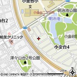 大阪府富田林市小金台4丁目12-7周辺の地図
