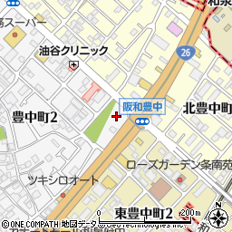 セブンイレブン泉大津豊中町２丁目店周辺の地図