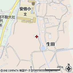 奈良県桜井市生田534周辺の地図