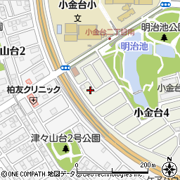 大阪府富田林市小金台4丁目12-5周辺の地図