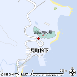 旅荘海の蝶駐車場周辺の地図